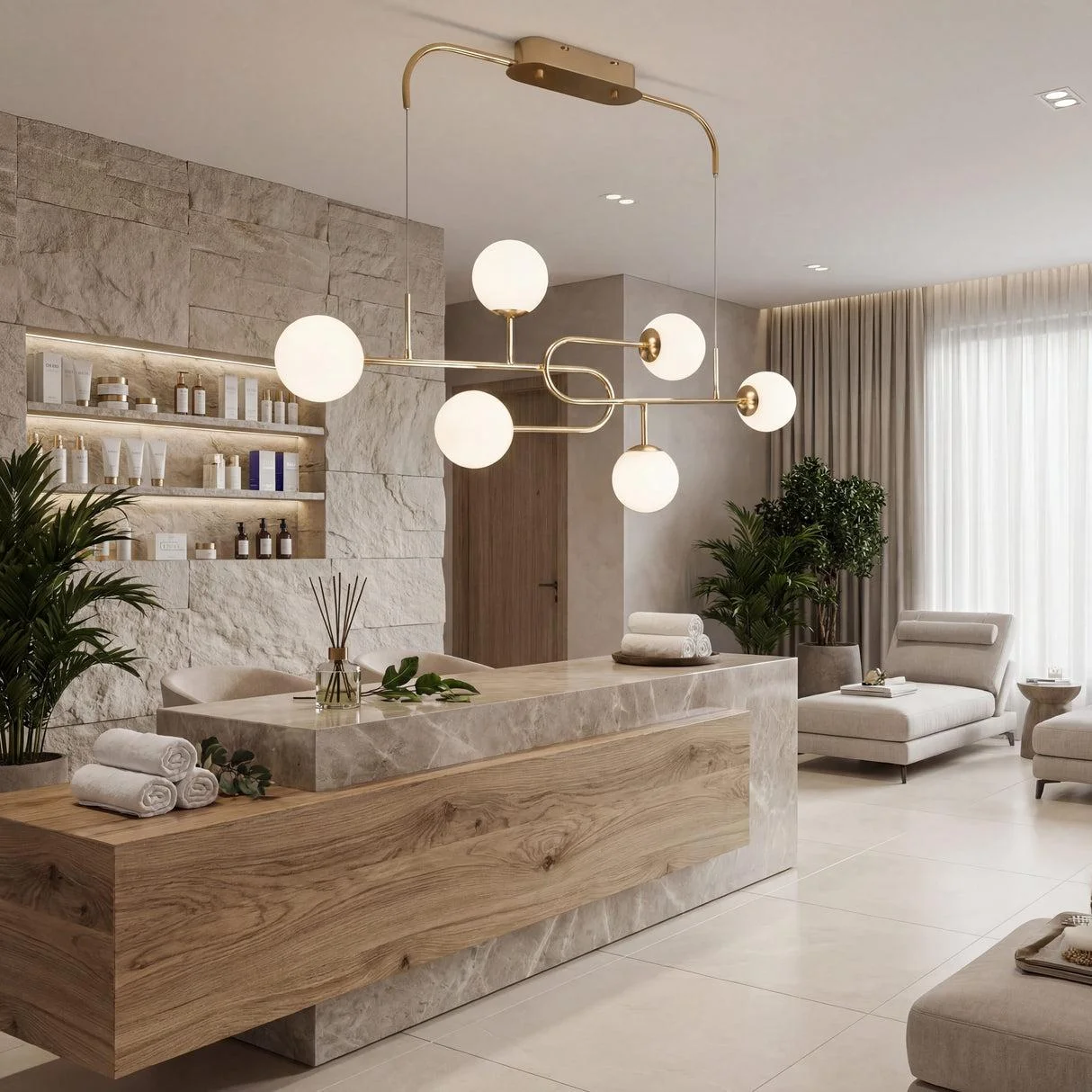 Fiori Spa reception and wellness lounge — Koramangala Bangalore